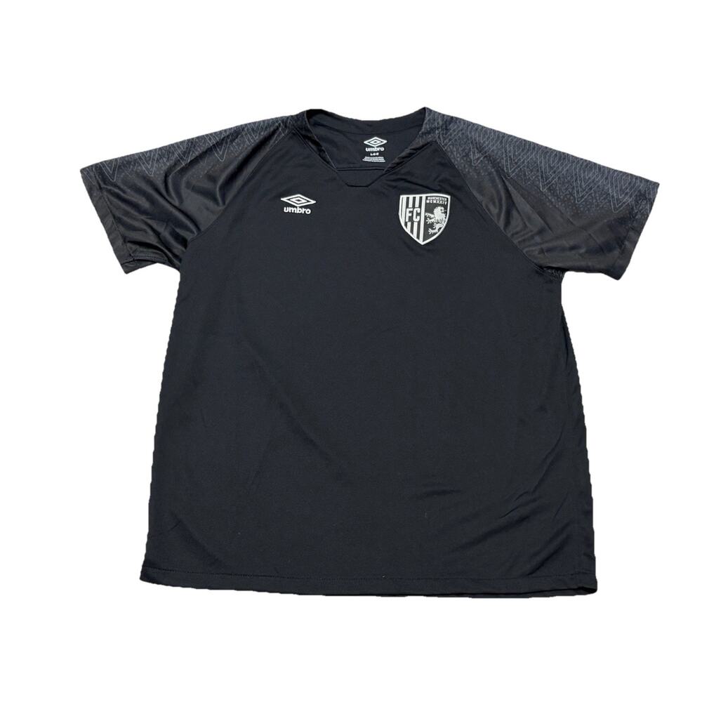 MANCHESTER UNITED FC Soccer Football Jersey UMBRO - Men's Large Black